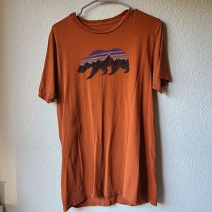 Patagonia Men's Dusty Brown Short Sleeve Shirt Slim Fit Size M